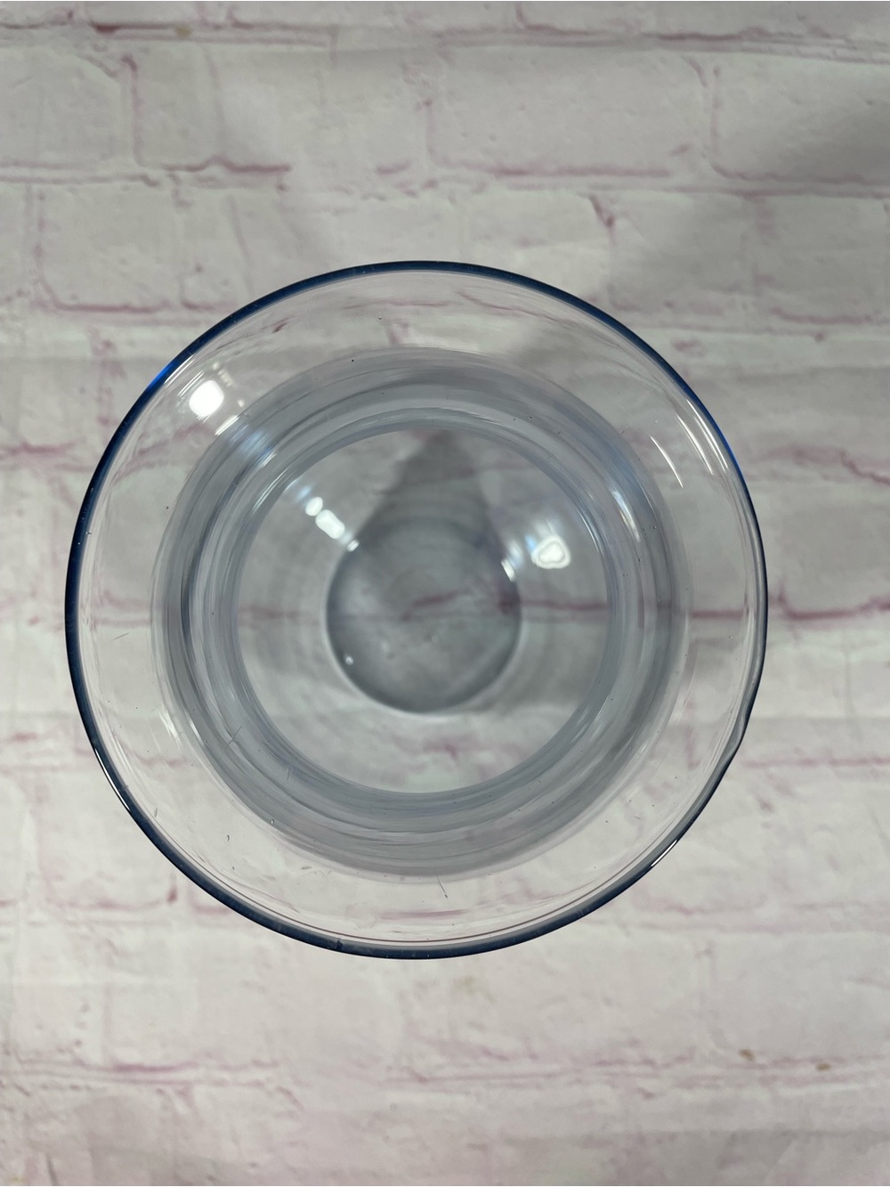 Blue Tinted Glass Vase 8” - Picture 6 of 7